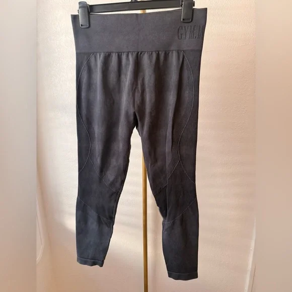 Gym Minute Seamless High Waist Leggings Gray XL Scrunch Butt - Picture 1 of 2